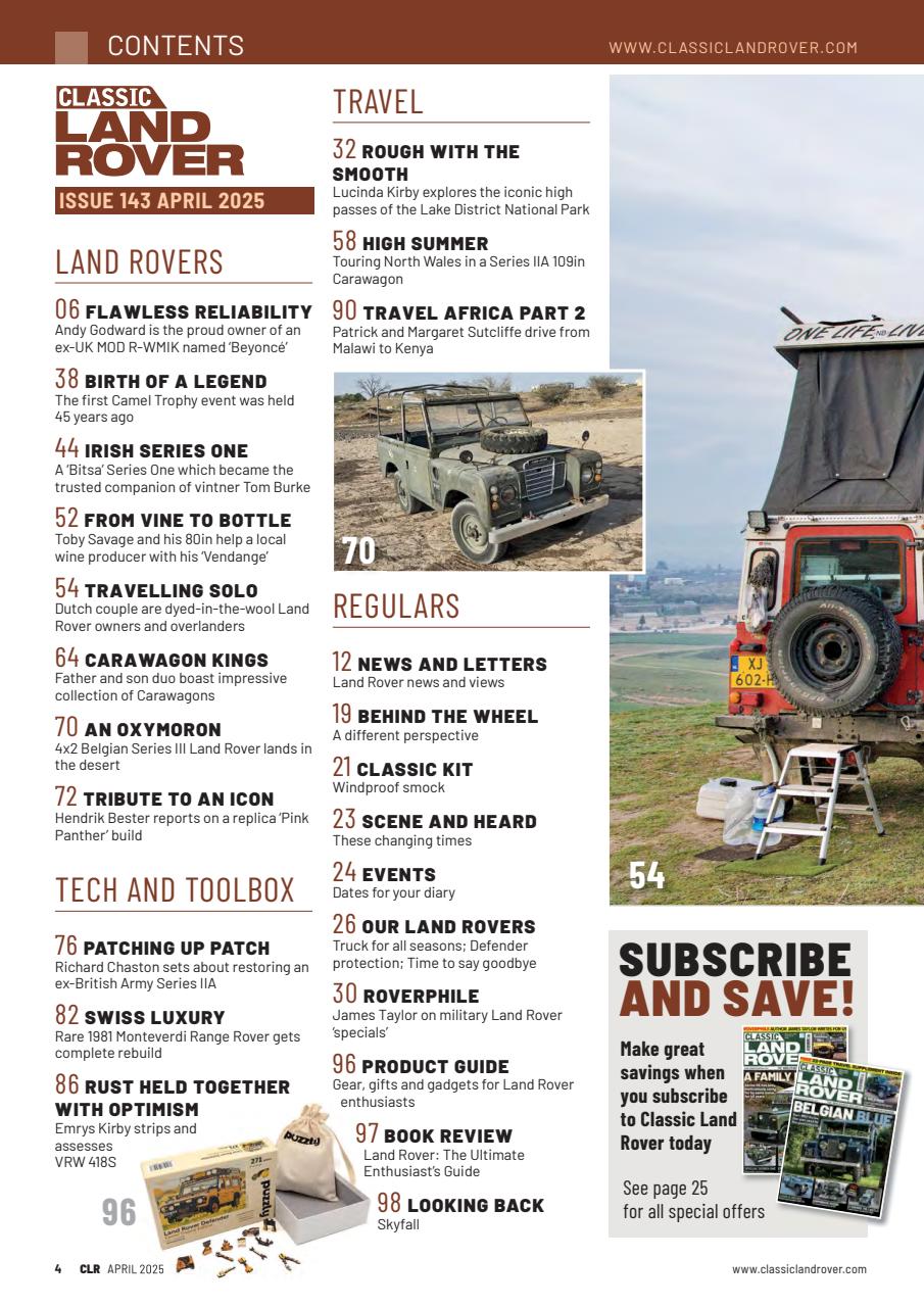 Classic Land Rover Magazine Preview Pages