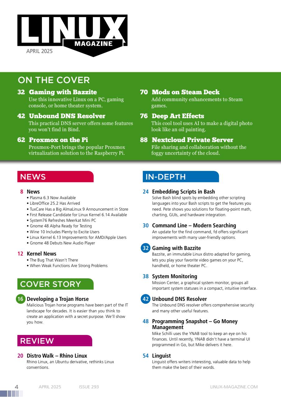 Linux Magazine Preview Pages