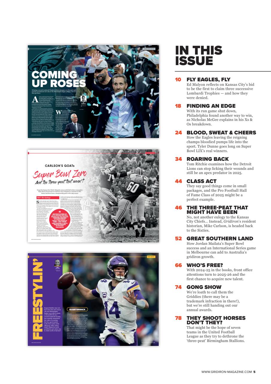 Gridiron Preview Pages
