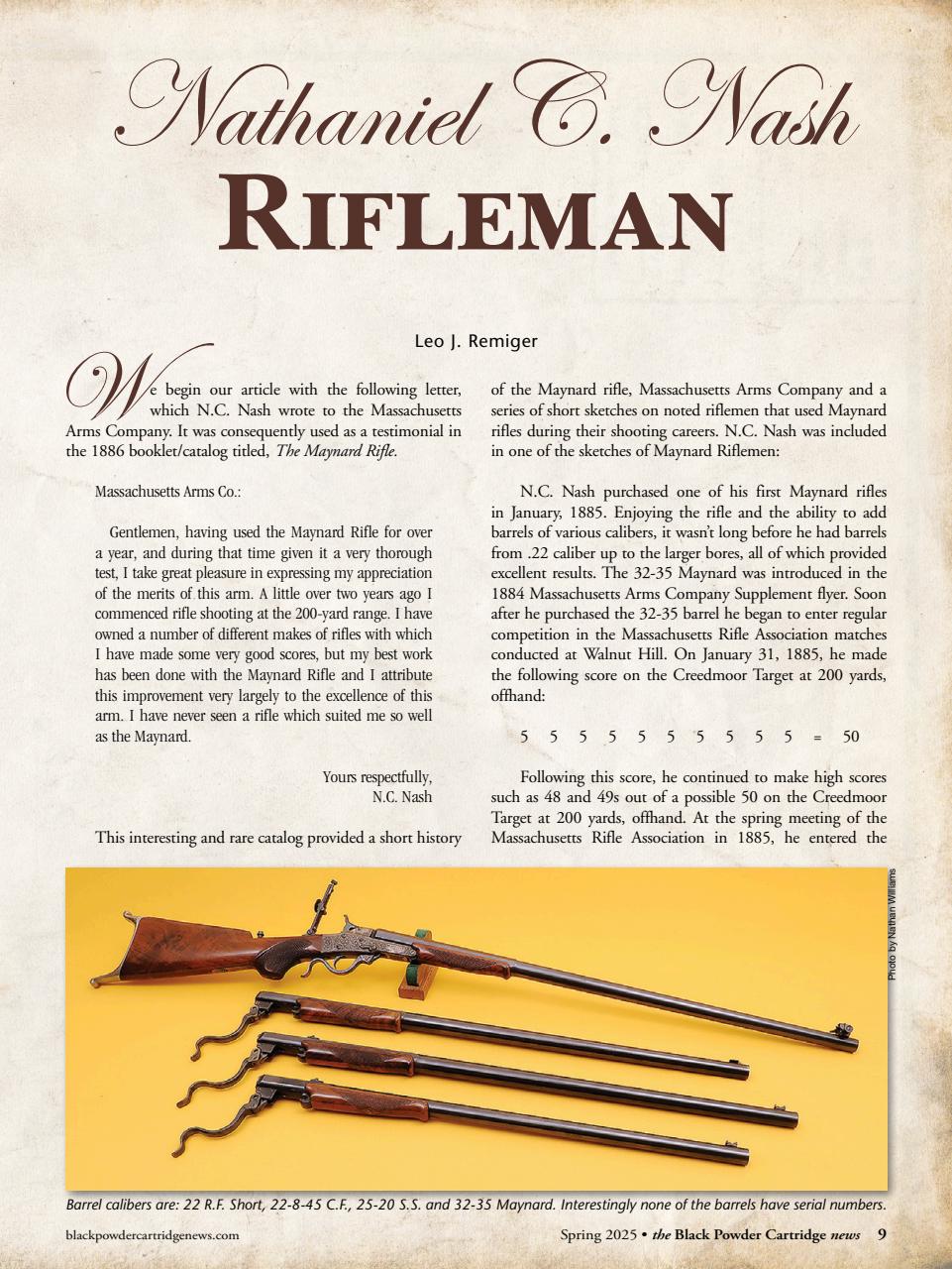 Black Powder Cartridge News Preview Pages