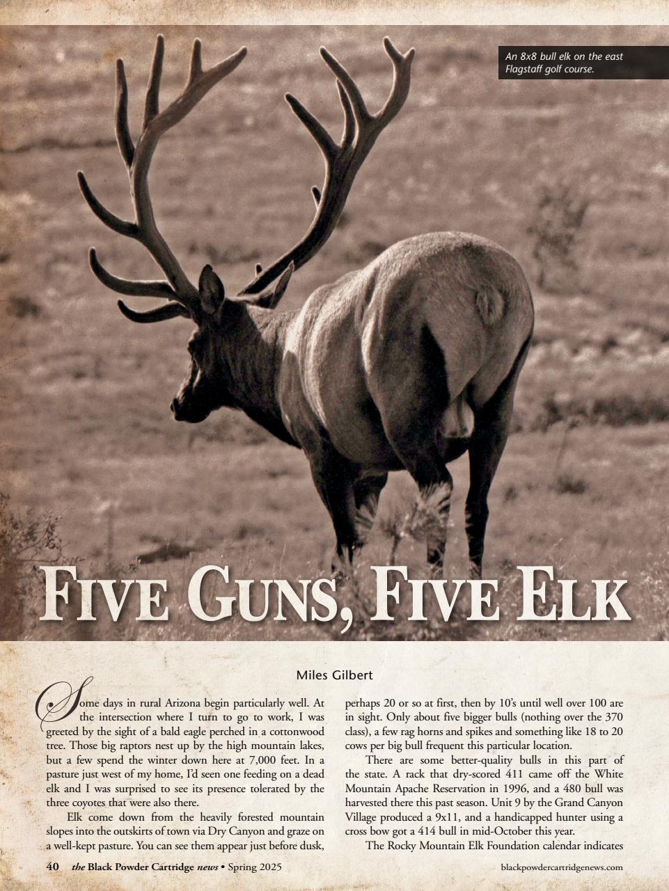 Black Powder Cartridge News Preview Pages