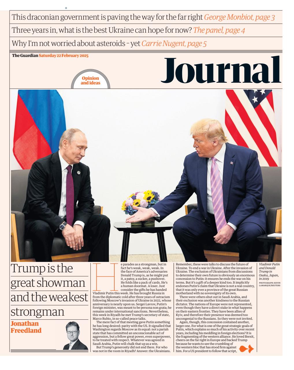 The Guardian Newspaper Preview Pages