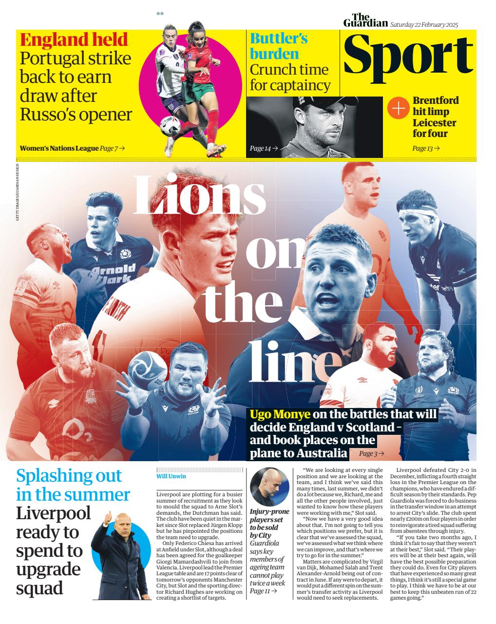 The Guardian Newspaper Preview Pages