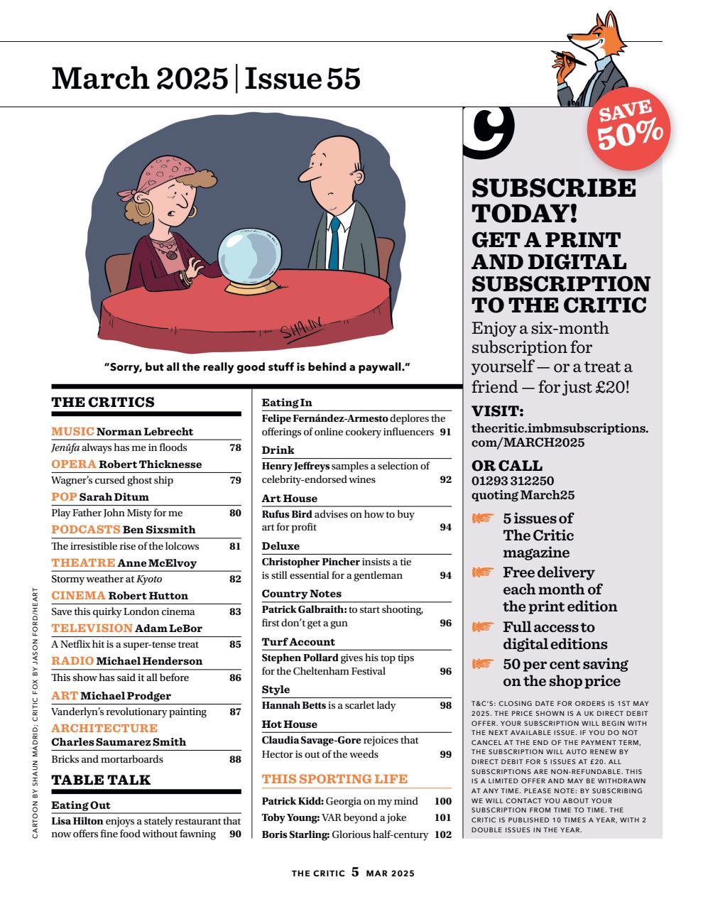 The Critic Preview Pages