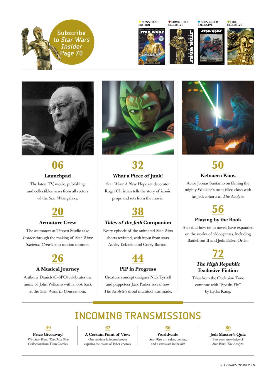 Star Wars Insider Preview Pages