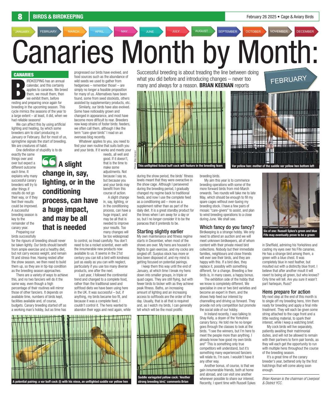 Cage & Aviary Birds Preview Pages