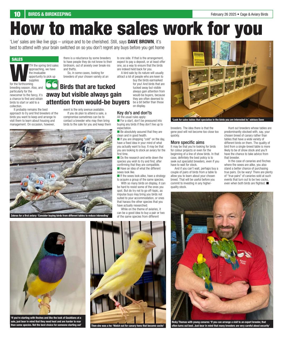 Cage & Aviary Birds Preview Pages