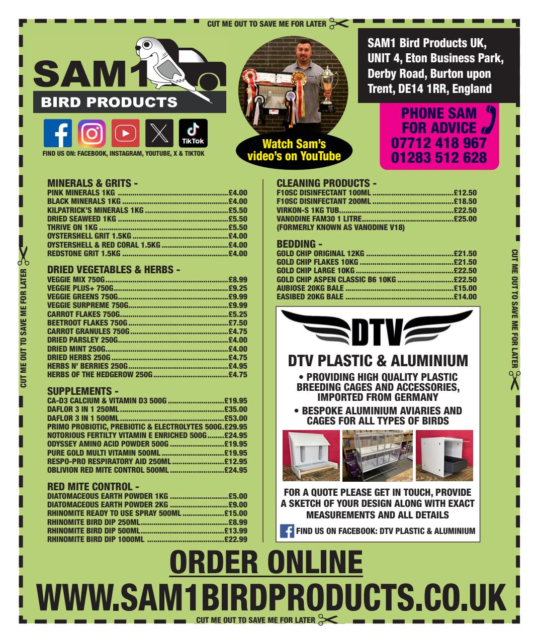 Cage & Aviary Birds Preview Pages