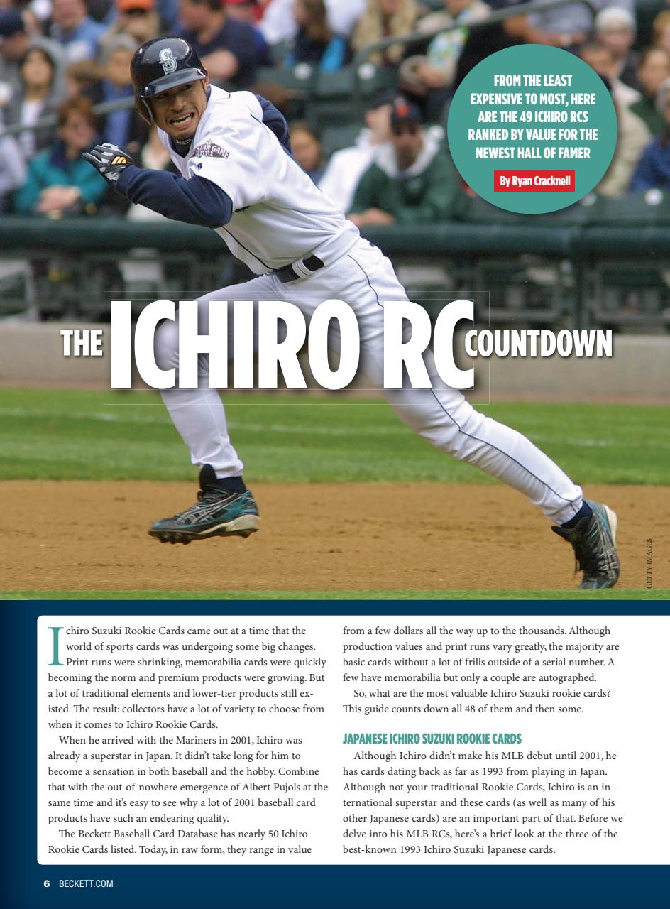 Beckett Baseball Magazine Preview Pages