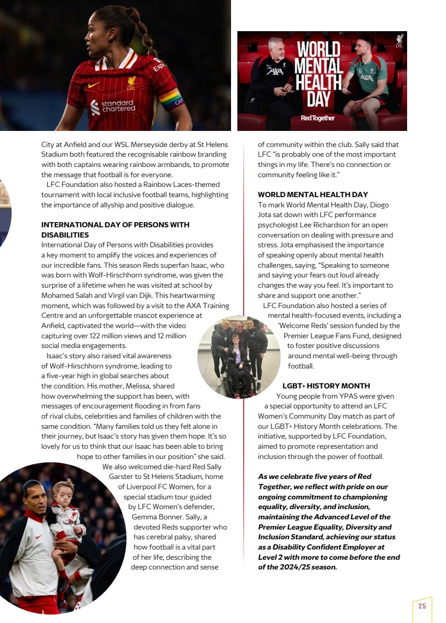 Liverpool FC Programmes Preview Pages