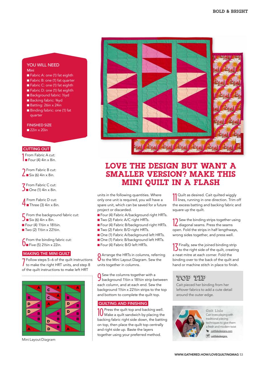 Love Patchwork & Quilting Preview Pages