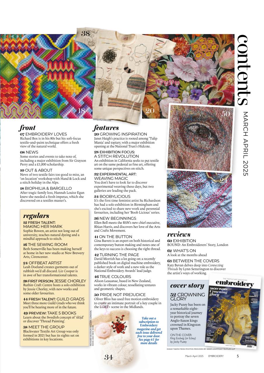Embroidery Magazine Preview Pages
