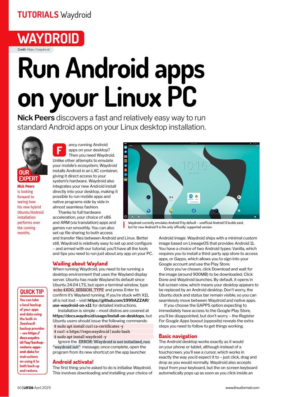 Linux Format Preview Pages
