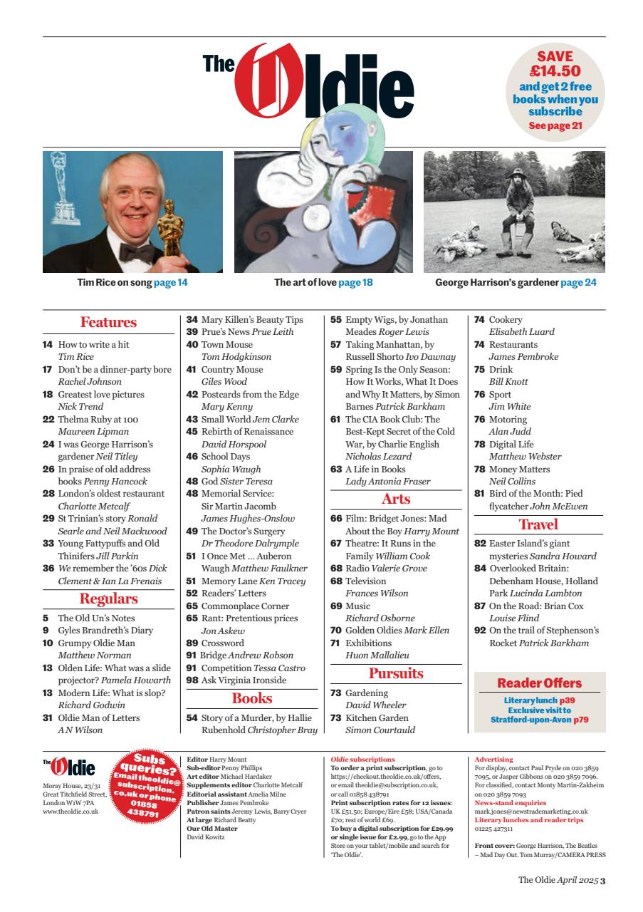 The Oldie Preview Pages