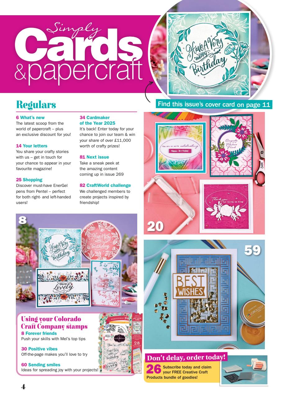 Simply Cards & Papercraft Preview Pages