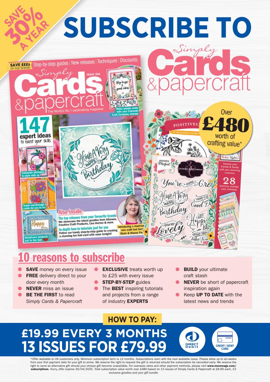 Simply Cards & Papercraft Preview Pages