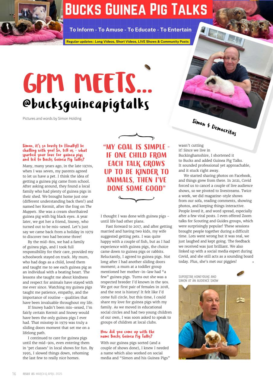 Guinea Pig Magazine Preview Pages