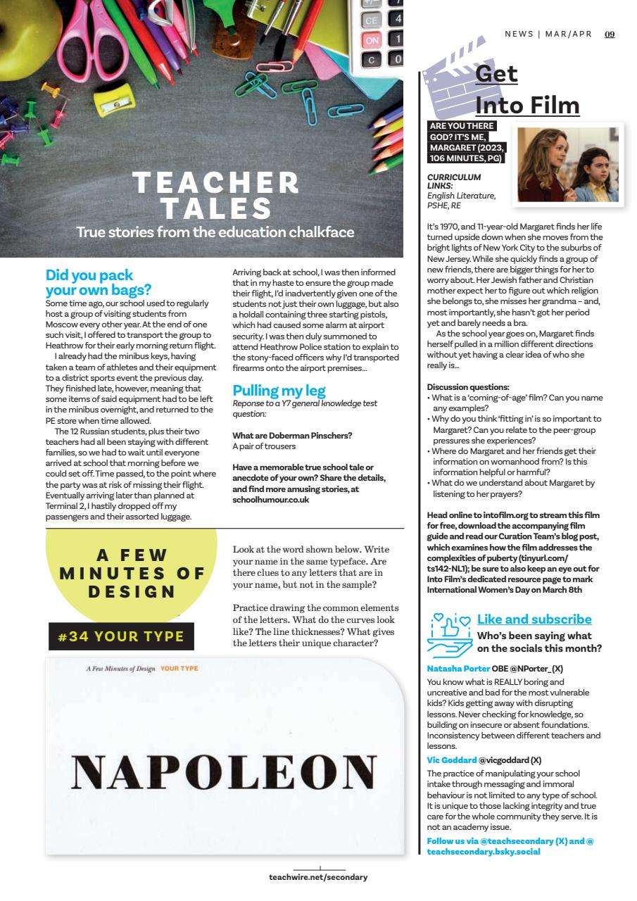 Teach Secondary Preview Pages