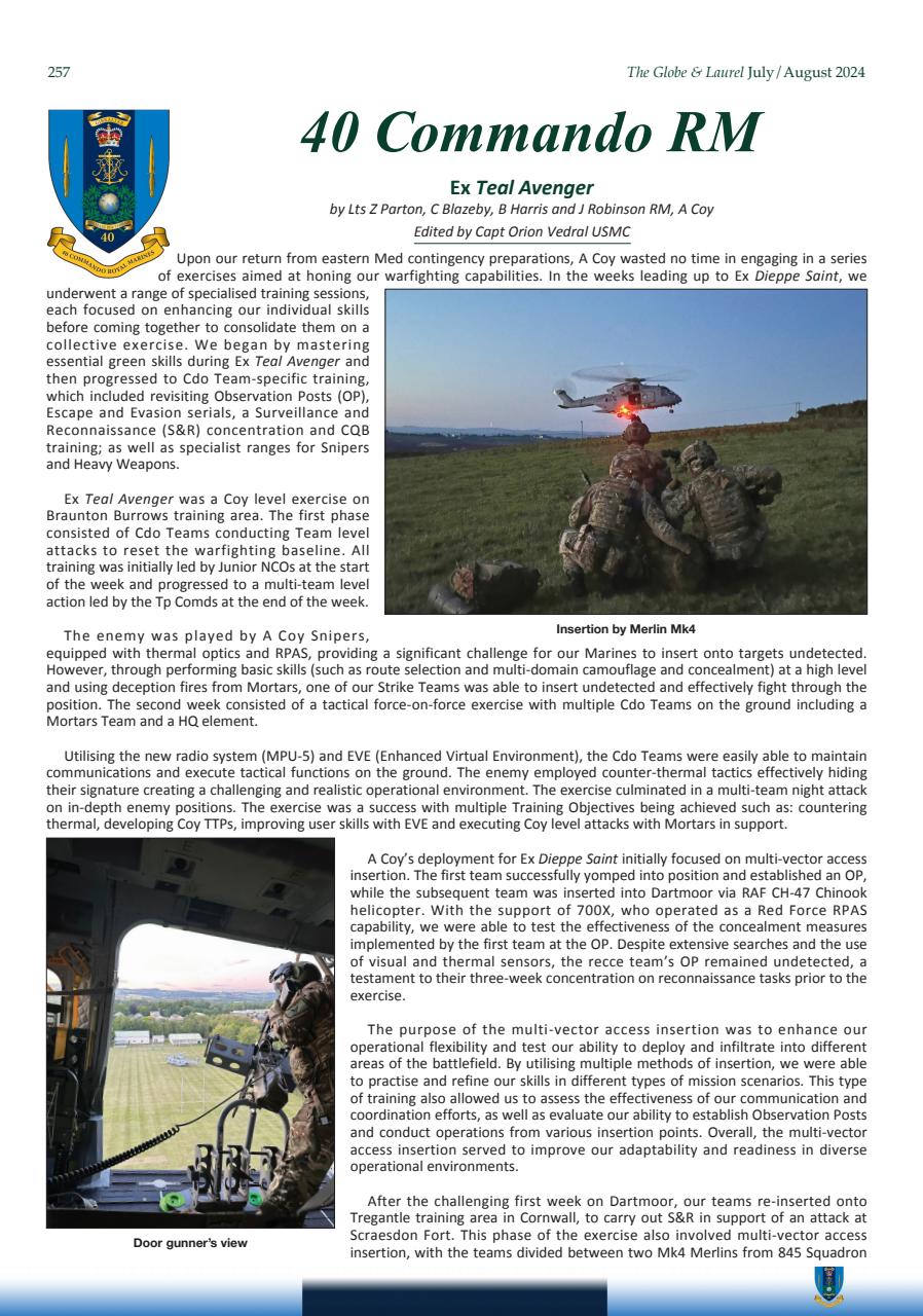 Globe & Laurel Preview Pages