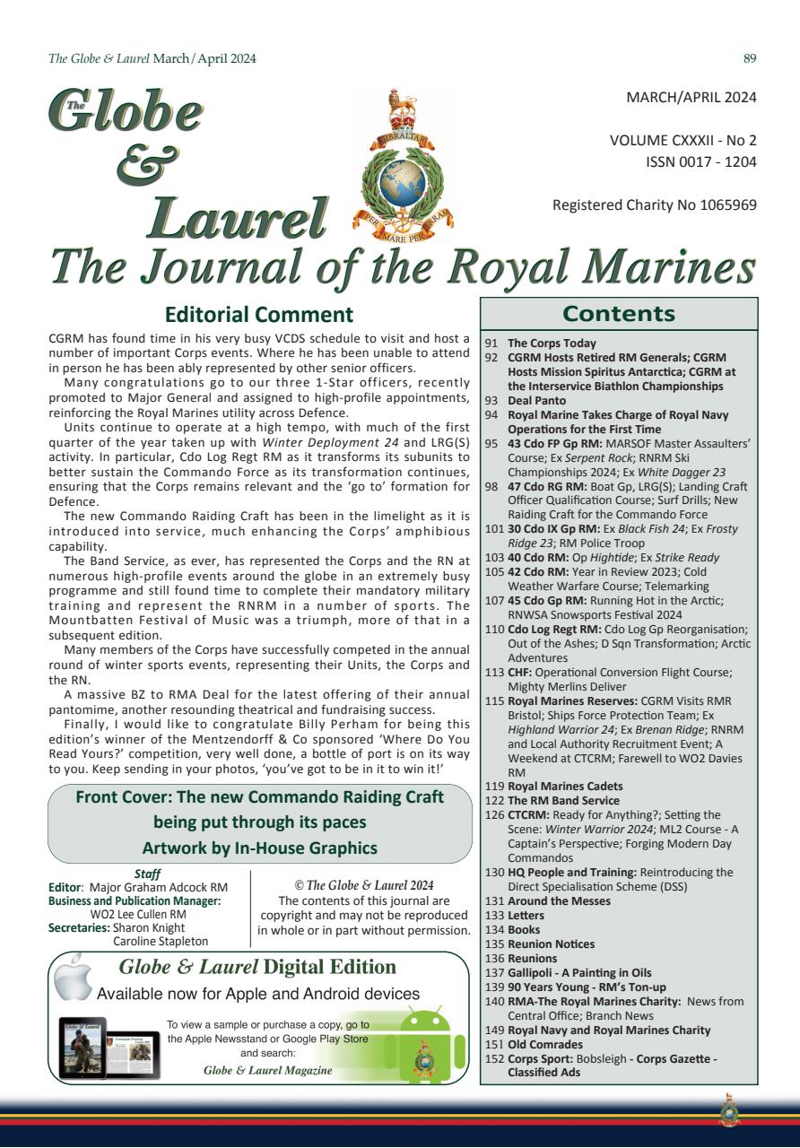 Globe & Laurel Preview Pages