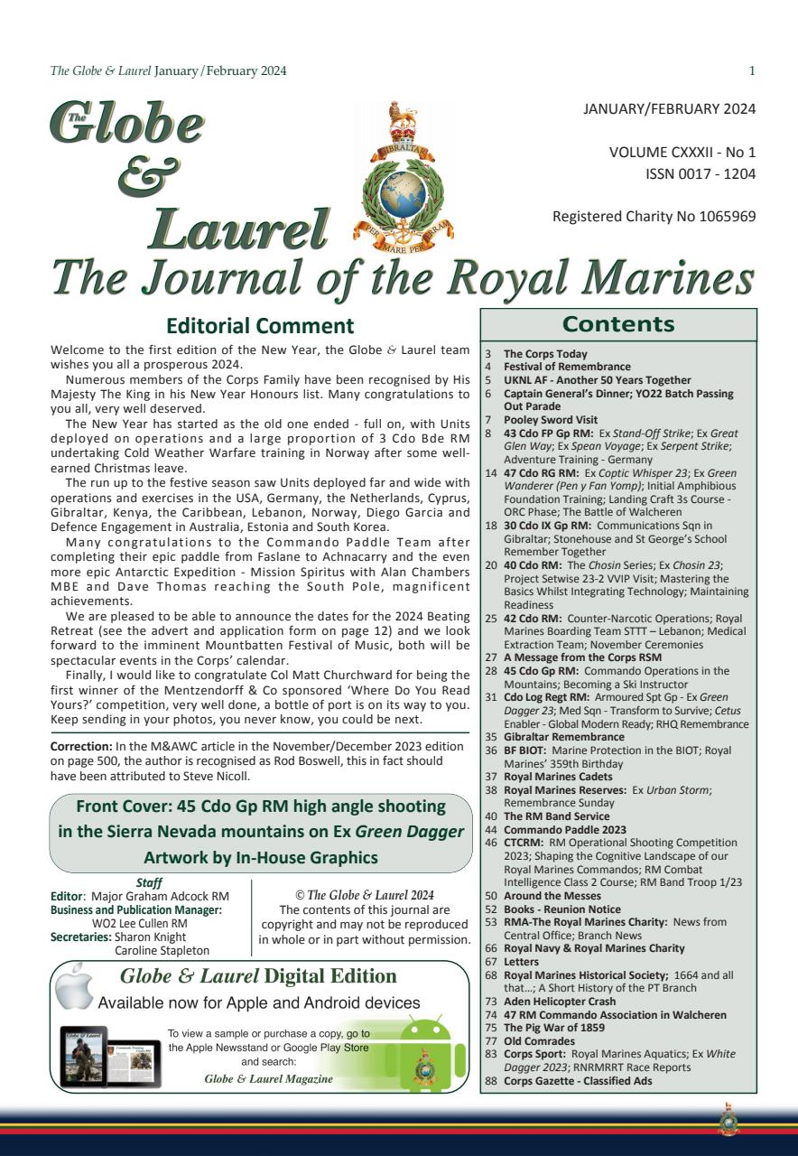 Globe & Laurel Preview Pages