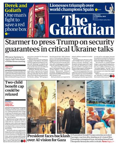The Guardian Newspaper issue Thursday, 27 February 2025
