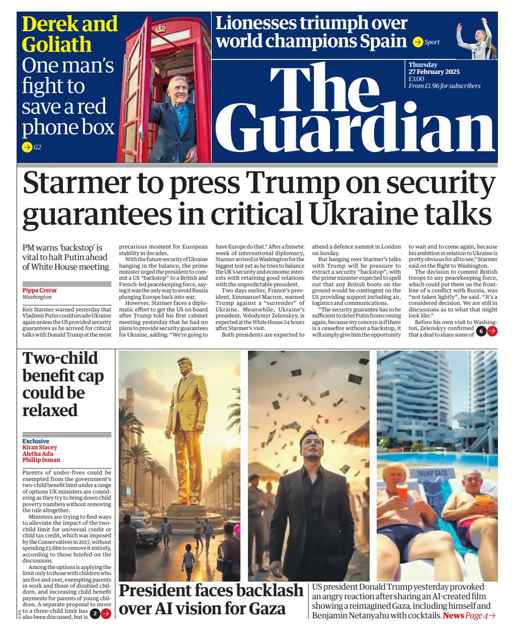 The Guardian Newspaper Preview Pages