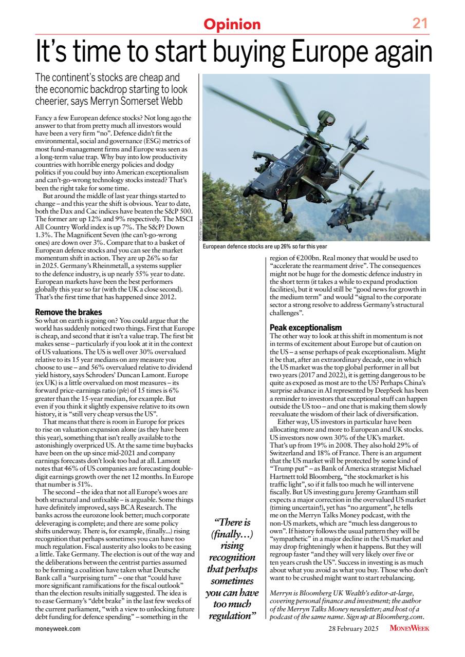 MoneyWeek Preview Pages