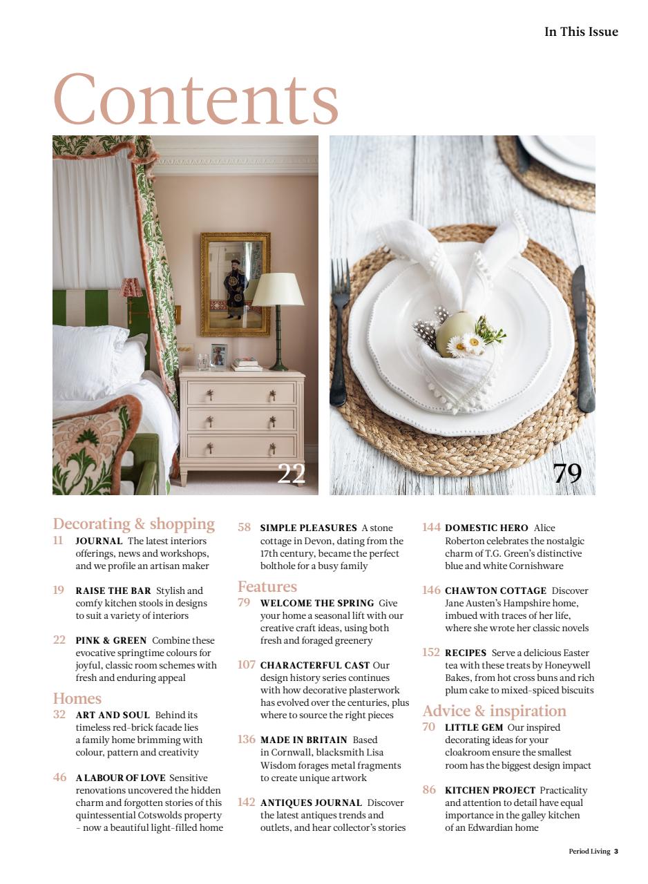 Period Living Magazine Preview Pages
