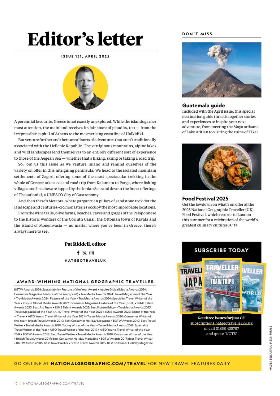 National Geographic Traveller UK Preview Pages