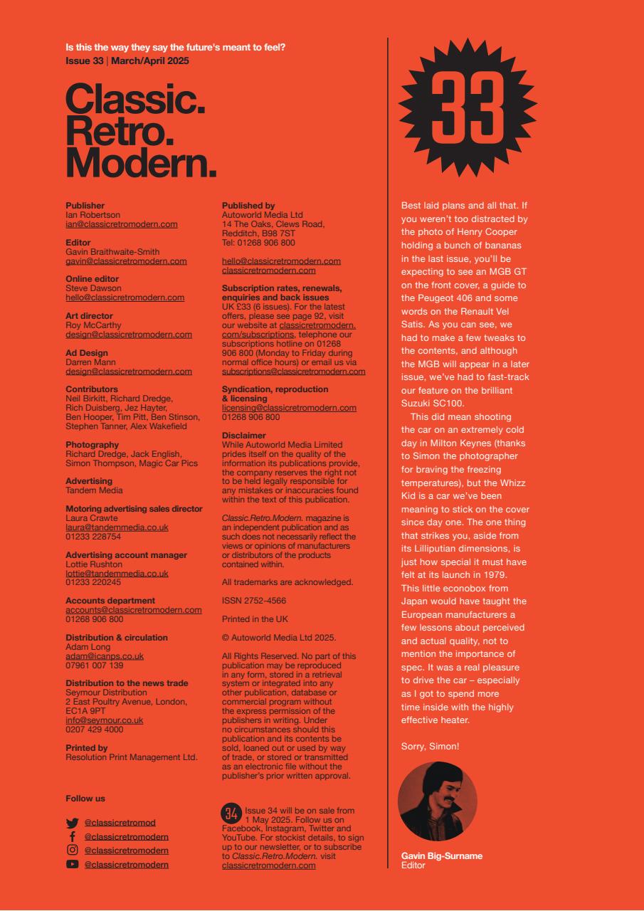 Classic Retro Modern Magazine Preview Pages