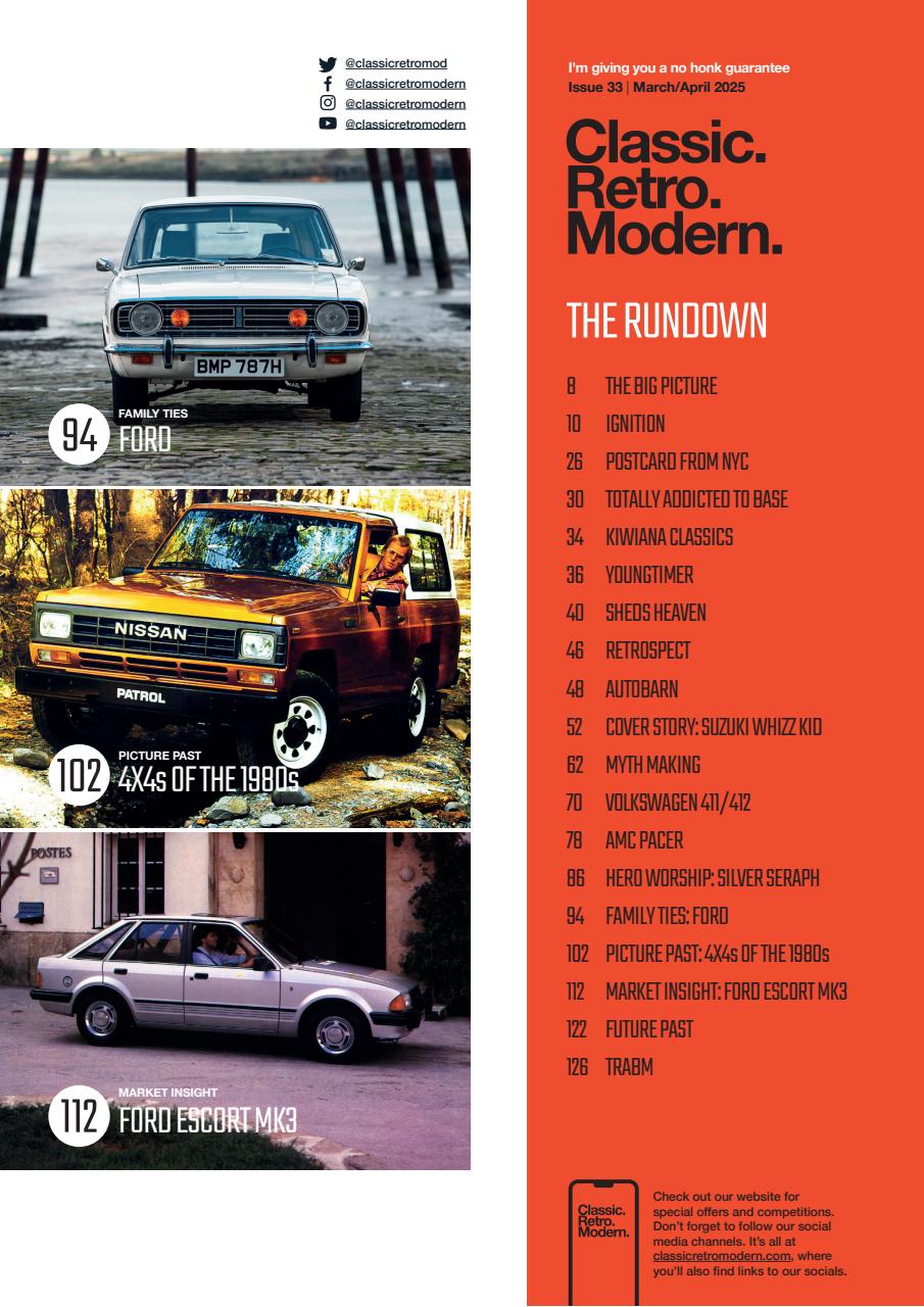 Classic Retro Modern Magazine Preview Pages