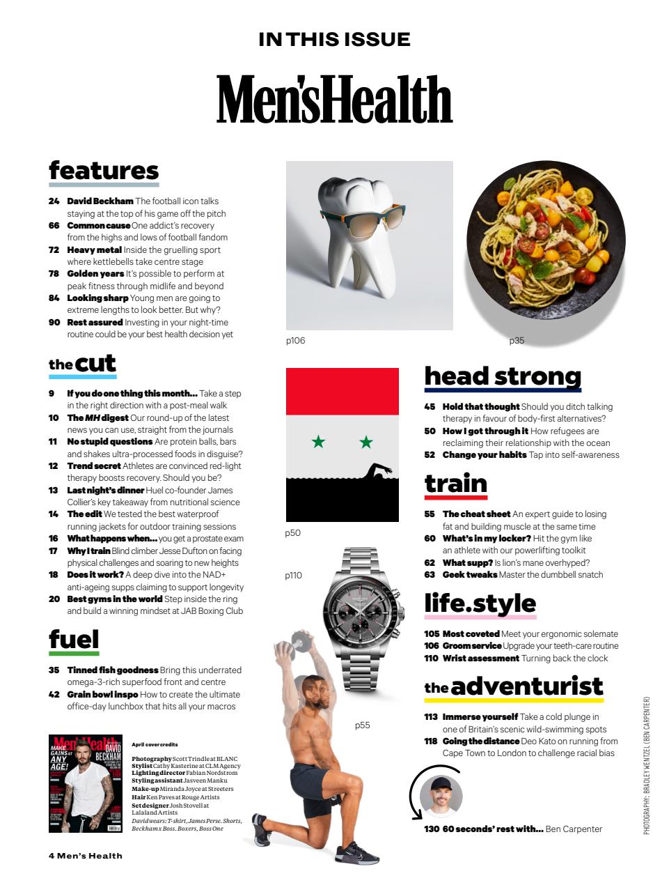Men's Health Preview Pages