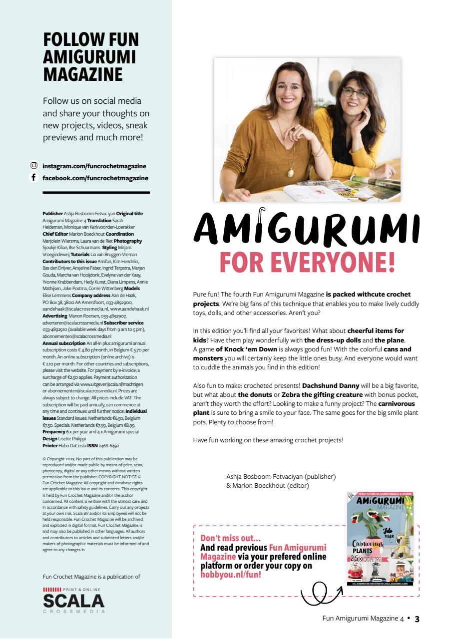 Fun Amigurumi Magazine Preview Pages