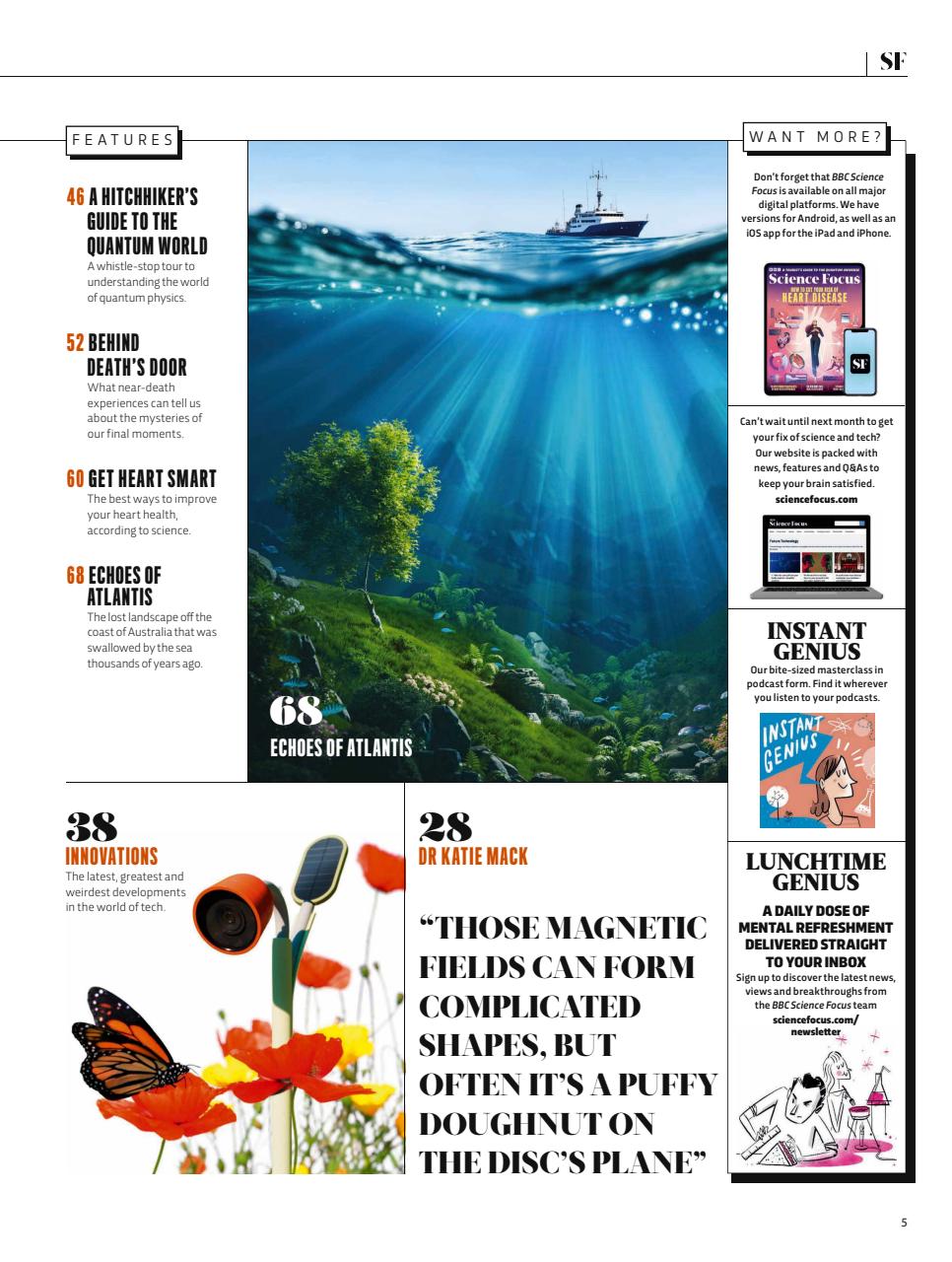 BBC Science Focus Magazine Preview Pages