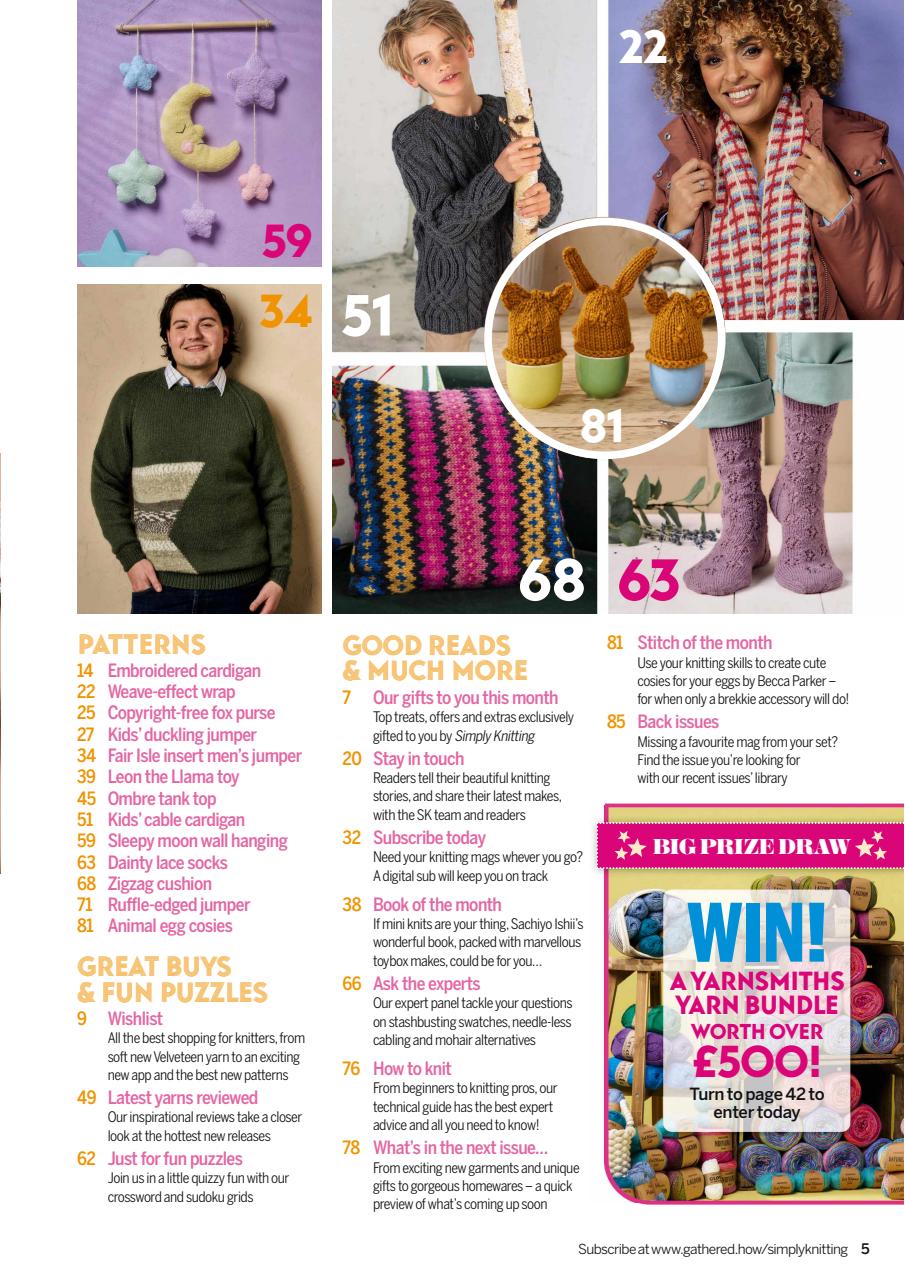 Simply Knitting Preview Pages