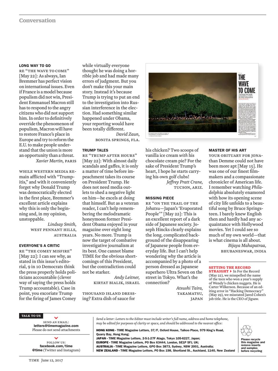 TIME Magazine Asia Preview Pages