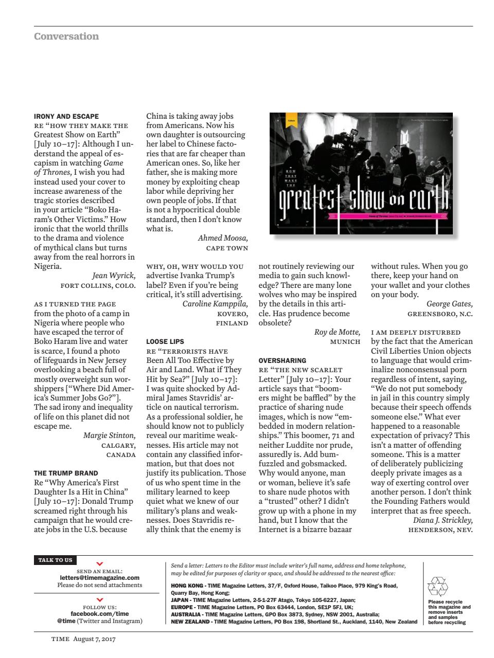 TIME Magazine Asia Preview Pages