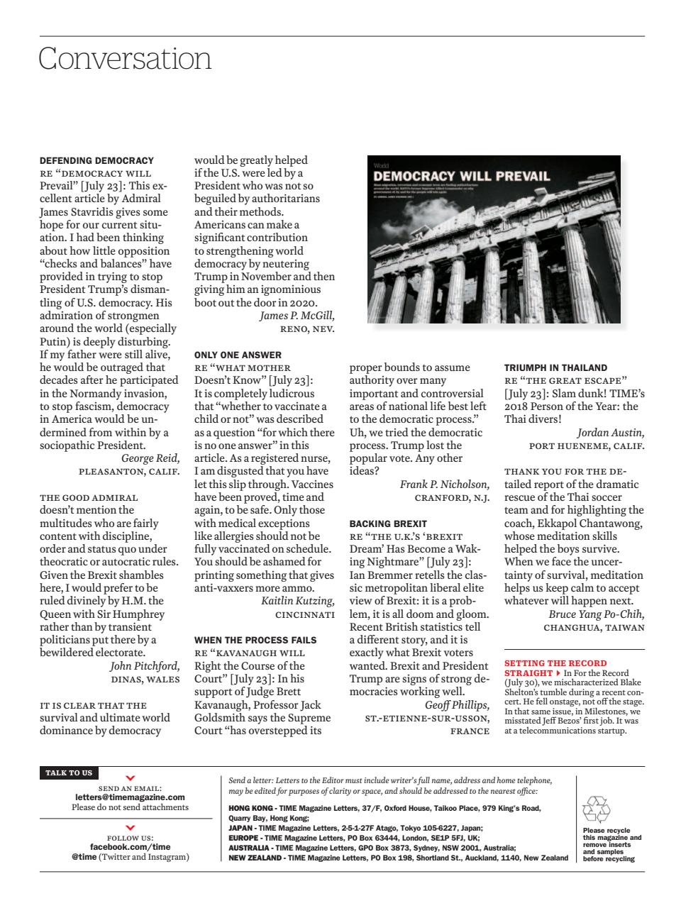 TIME Magazine Asia Preview Pages