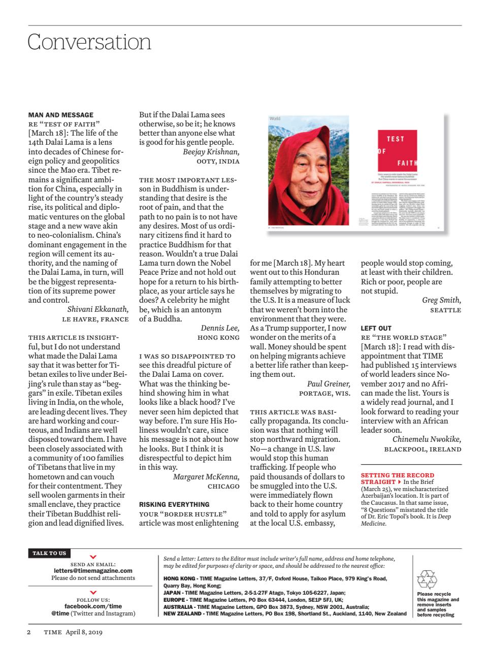 TIME Magazine Asia Preview Pages