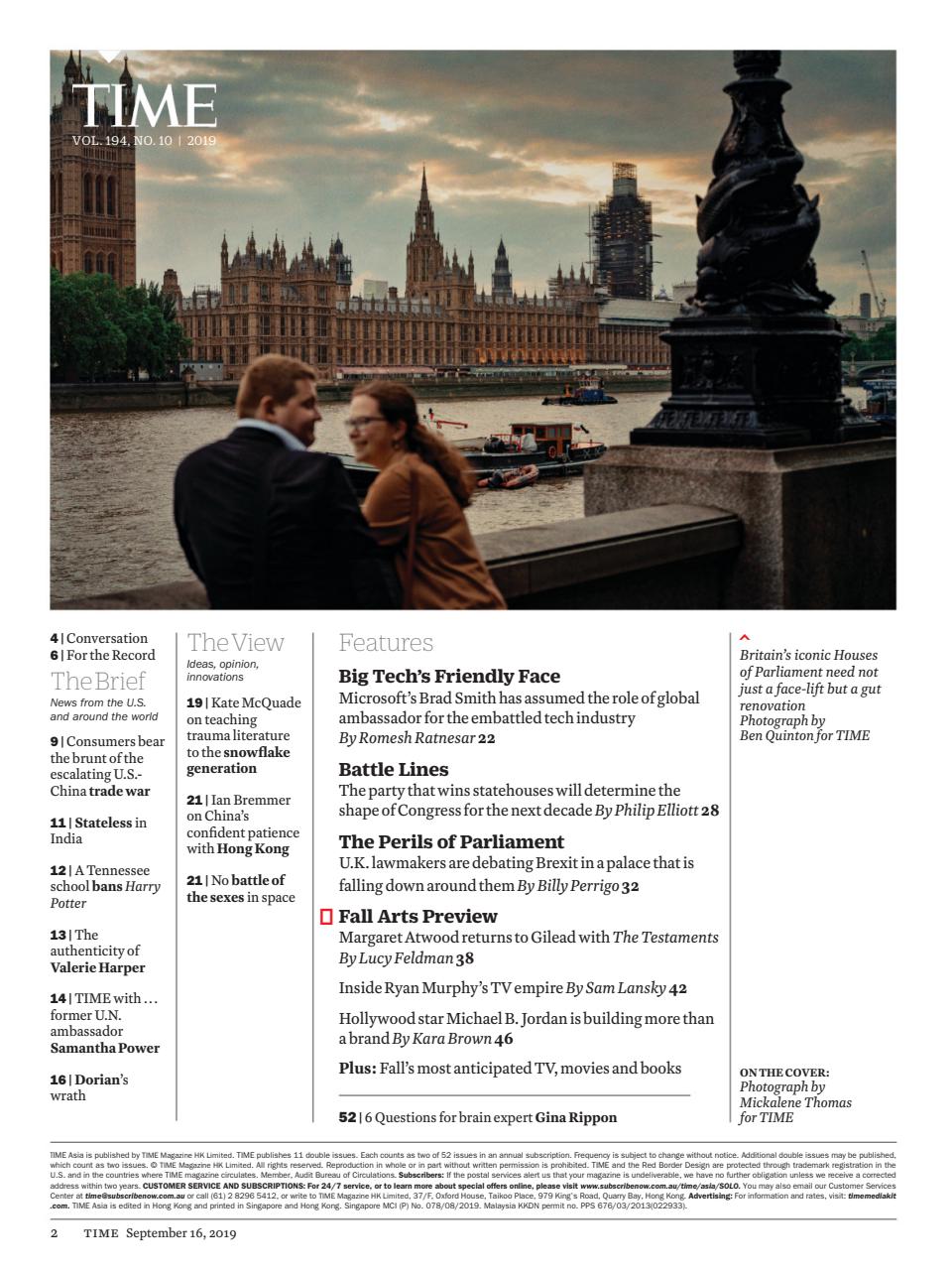 TIME Magazine Asia Preview Pages