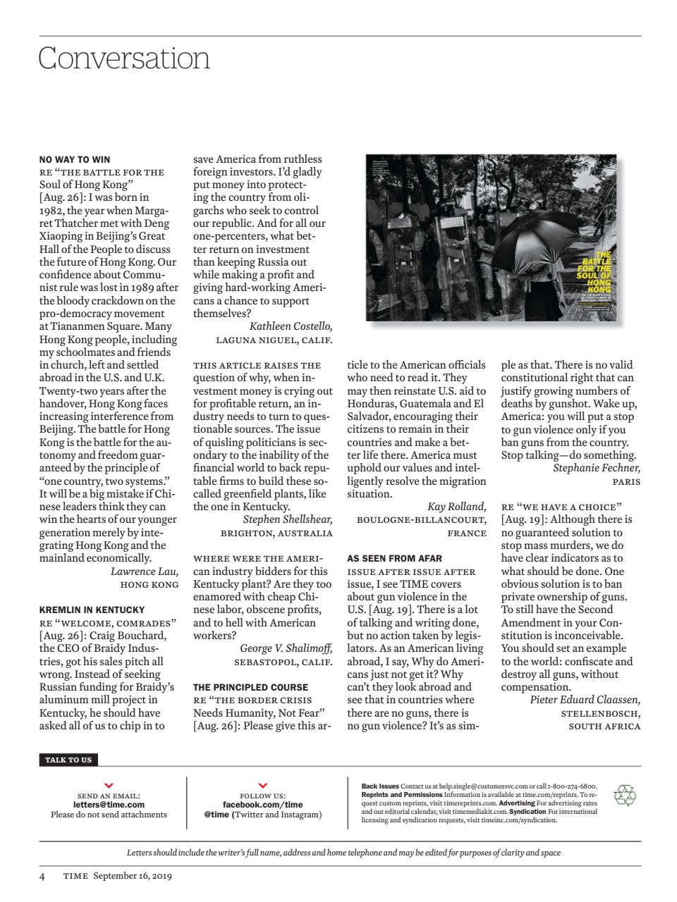 TIME Magazine Asia Preview Pages