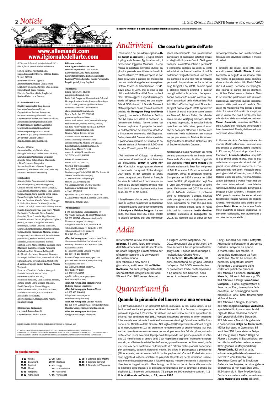 Il Giornale Dell’Arte Preview Pages