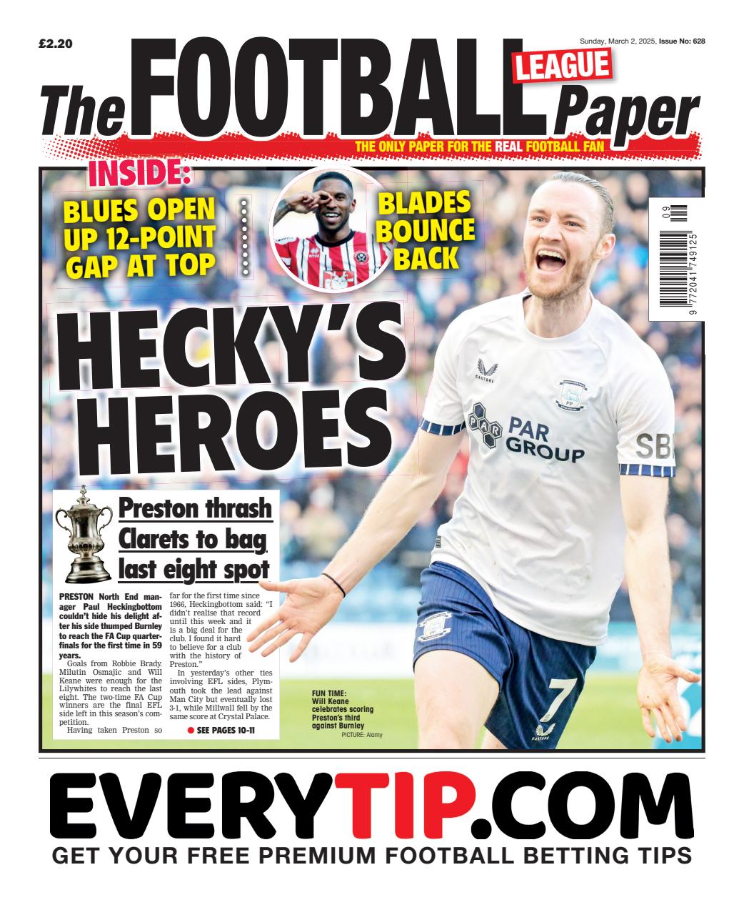 The Football League Paper Preview Pages