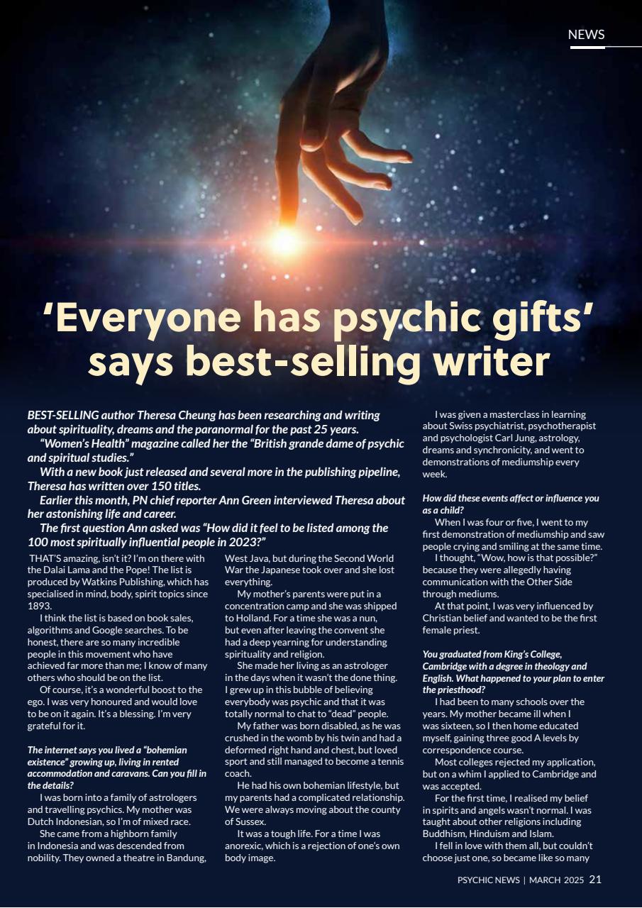 Psychic News Preview Pages