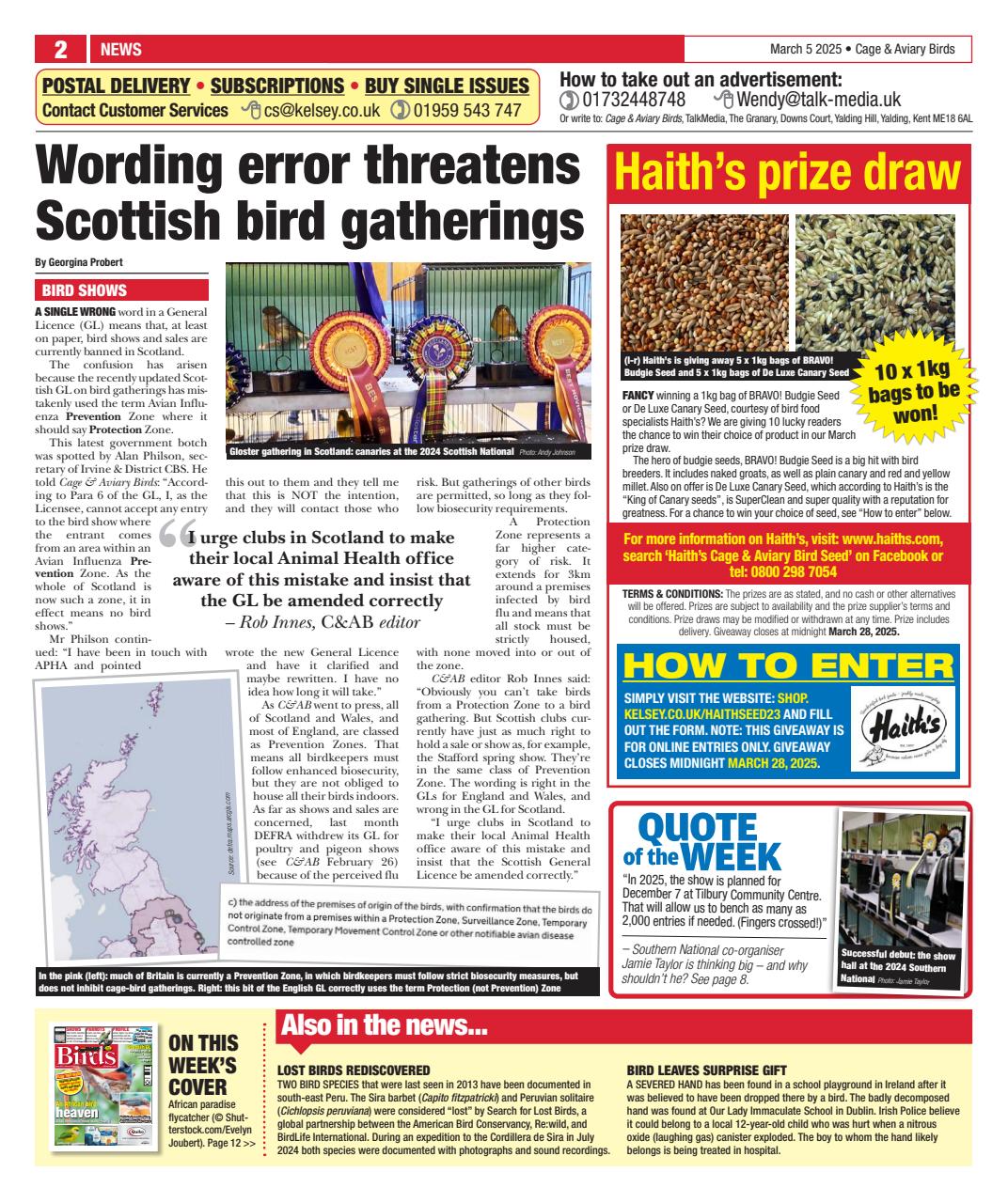 Cage & Aviary Birds Preview Pages