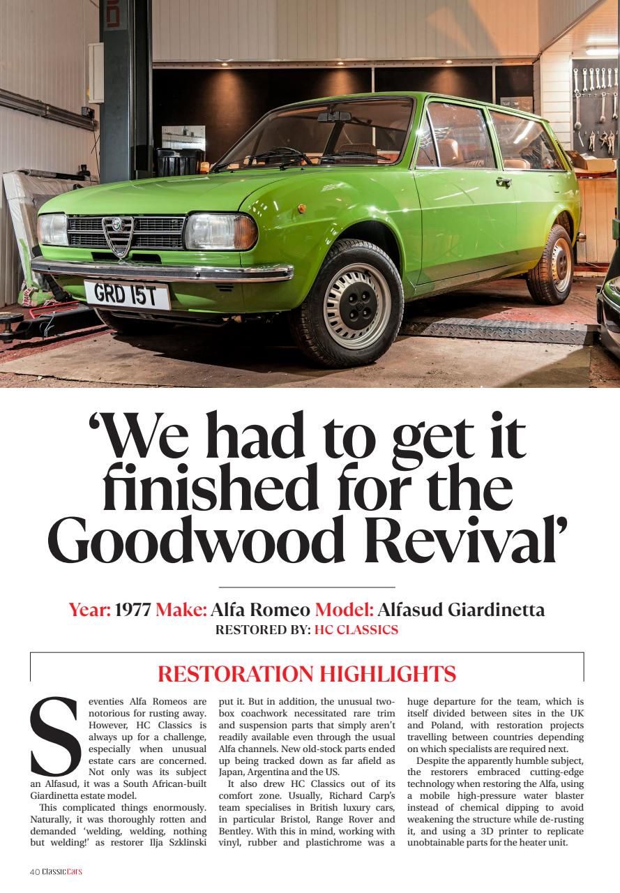 Classic Cars Preview Pages
