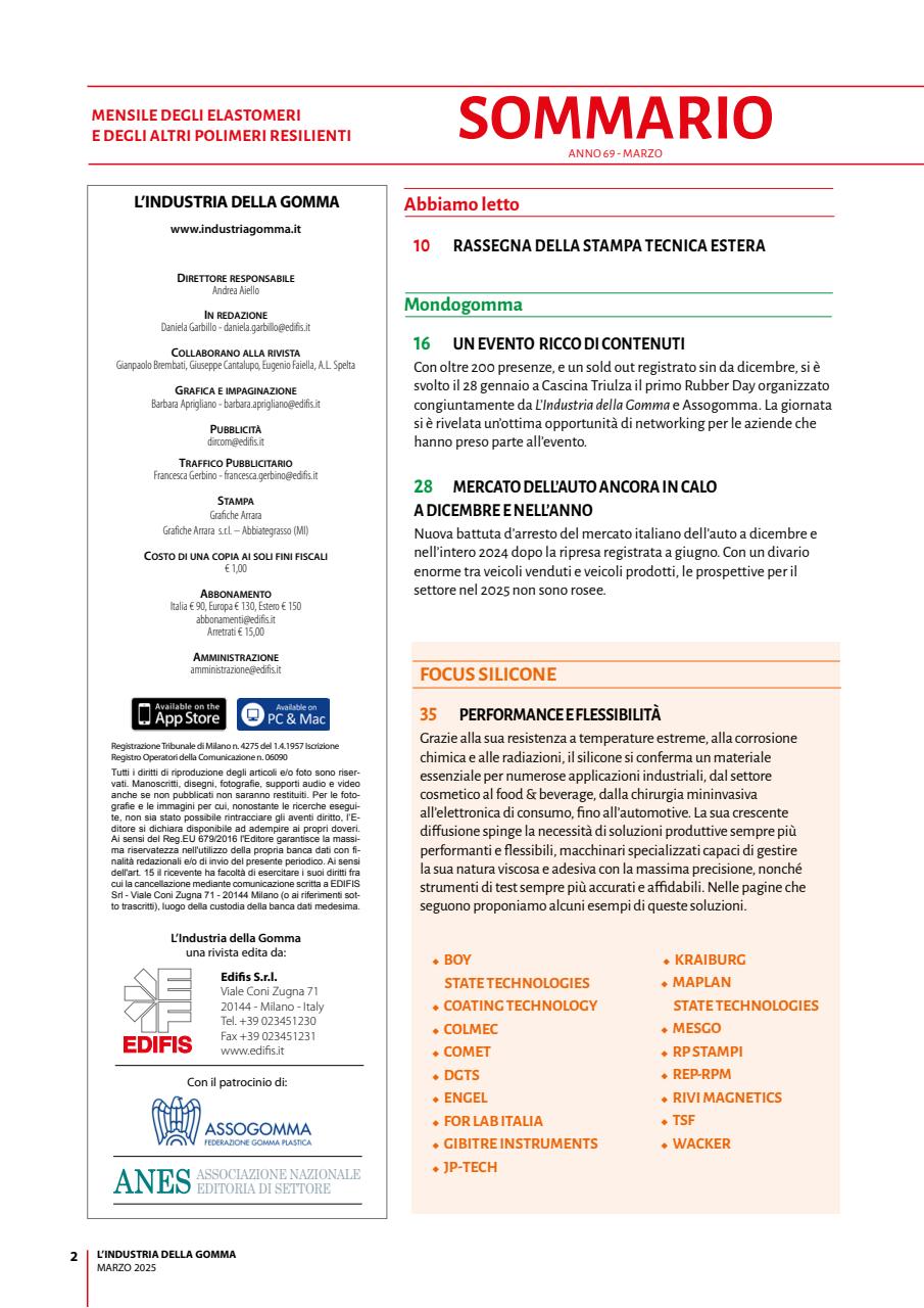 L’industria della Gomma Preview Pages