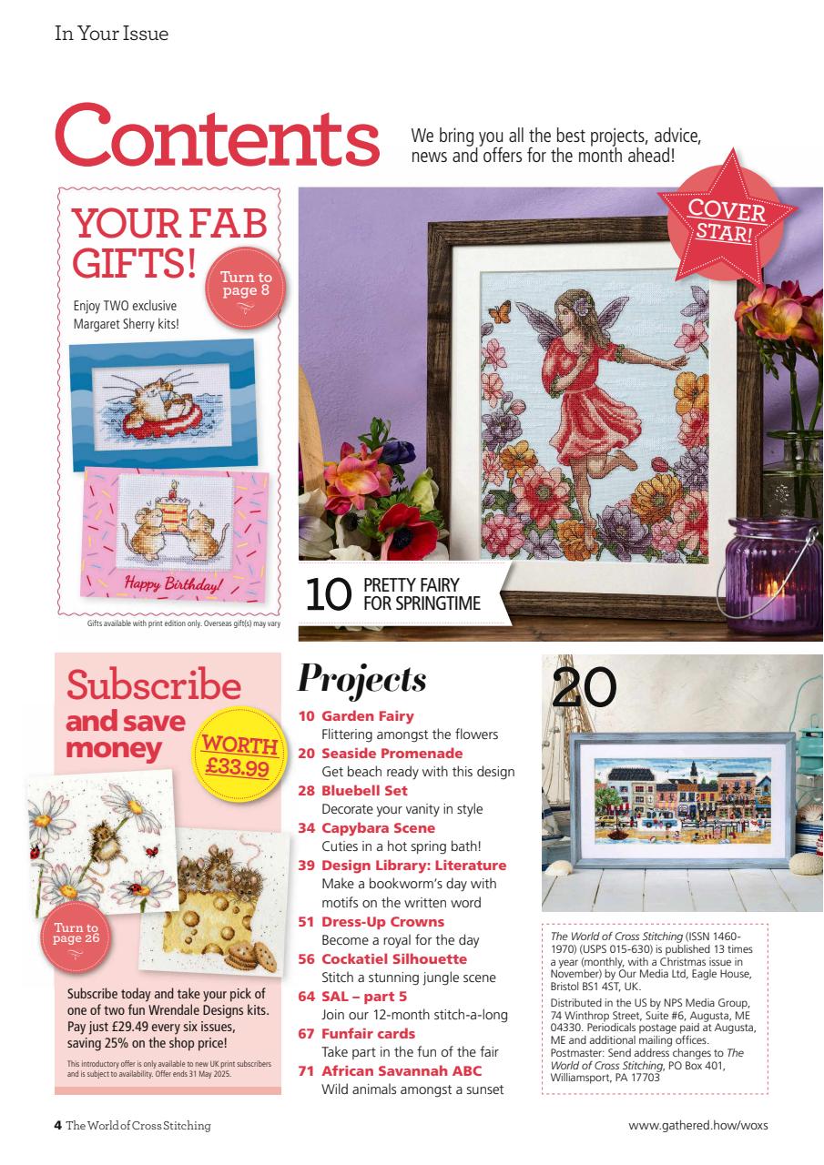 The World of Cross Stitching Preview Pages