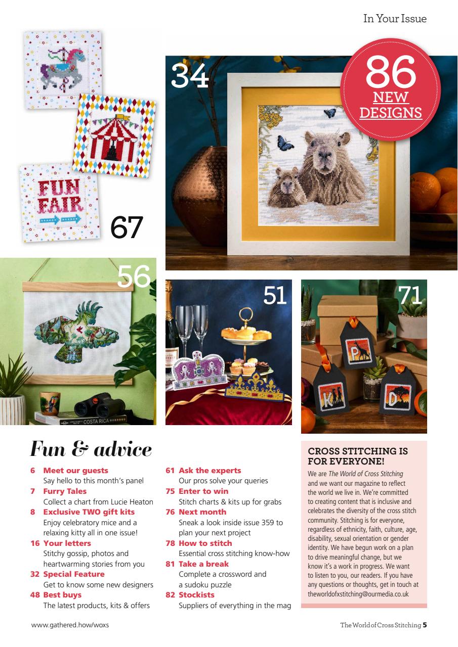 The World of Cross Stitching Preview Pages